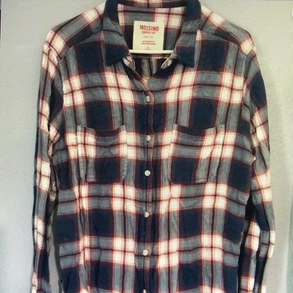 Mossimo Plaid Button-Up Shirt